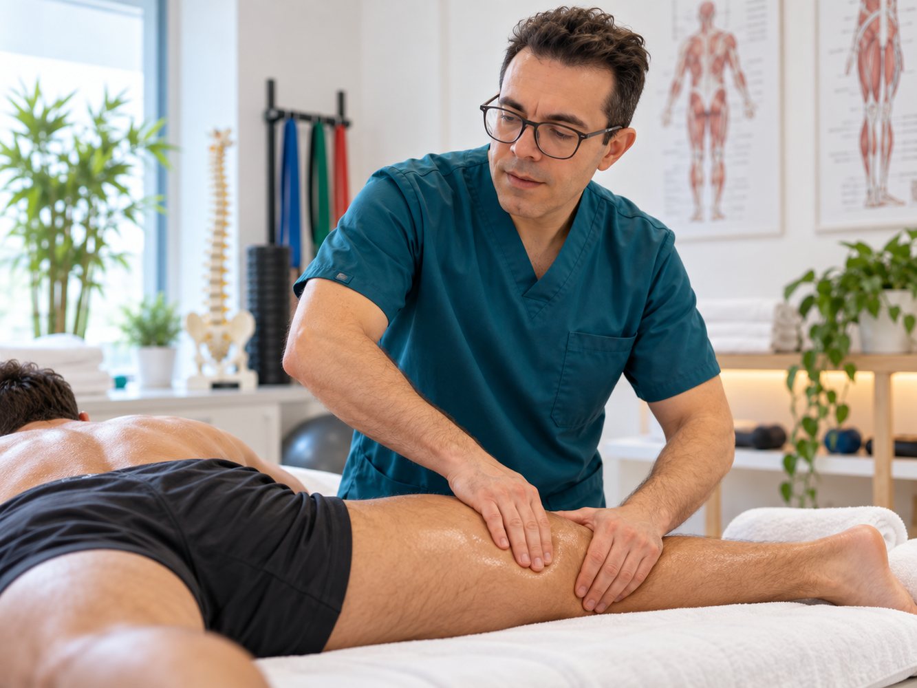Fotografia illustrativa di un trattamento di massoterapia